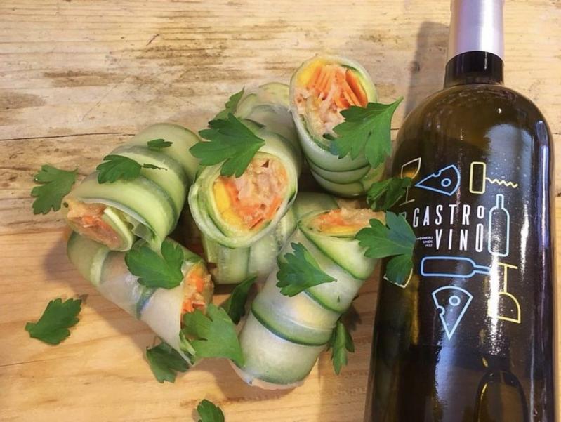 Pittige springrolls met jackfruit